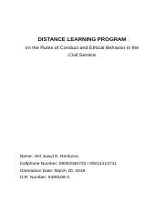 distance learning program csc answers|(DOC) REFLECTIONS ON THE DISTANCE .